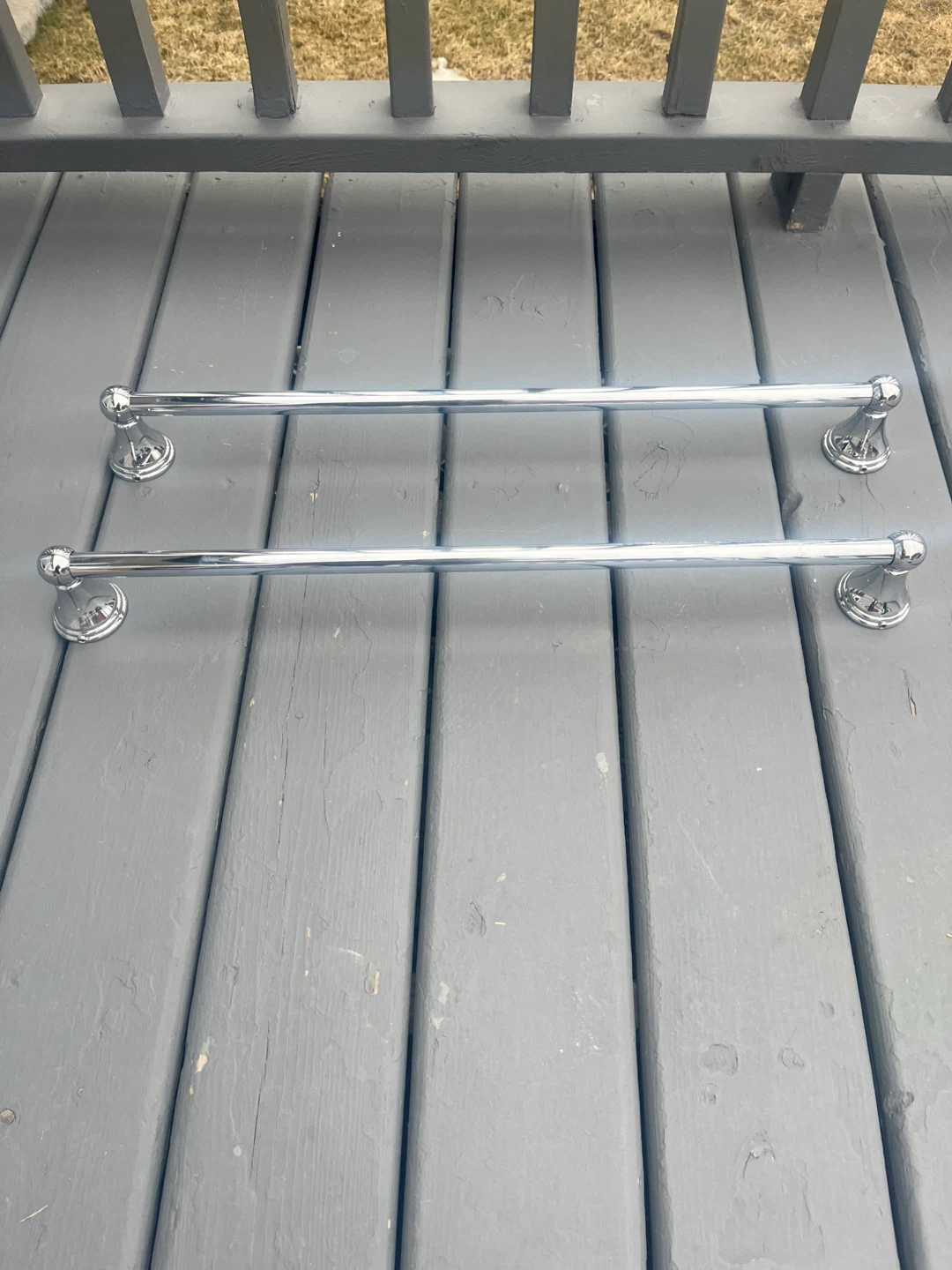 Chrome Towel Bar Set