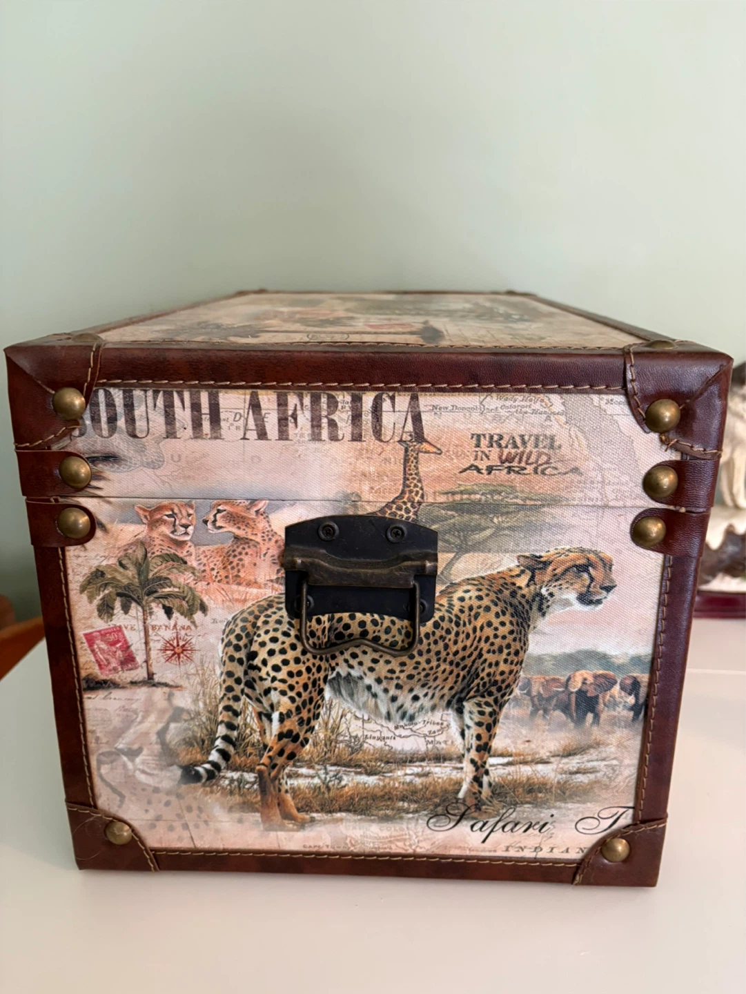 Decorative Storage Trunk - South Africa Safari Design - photo 3