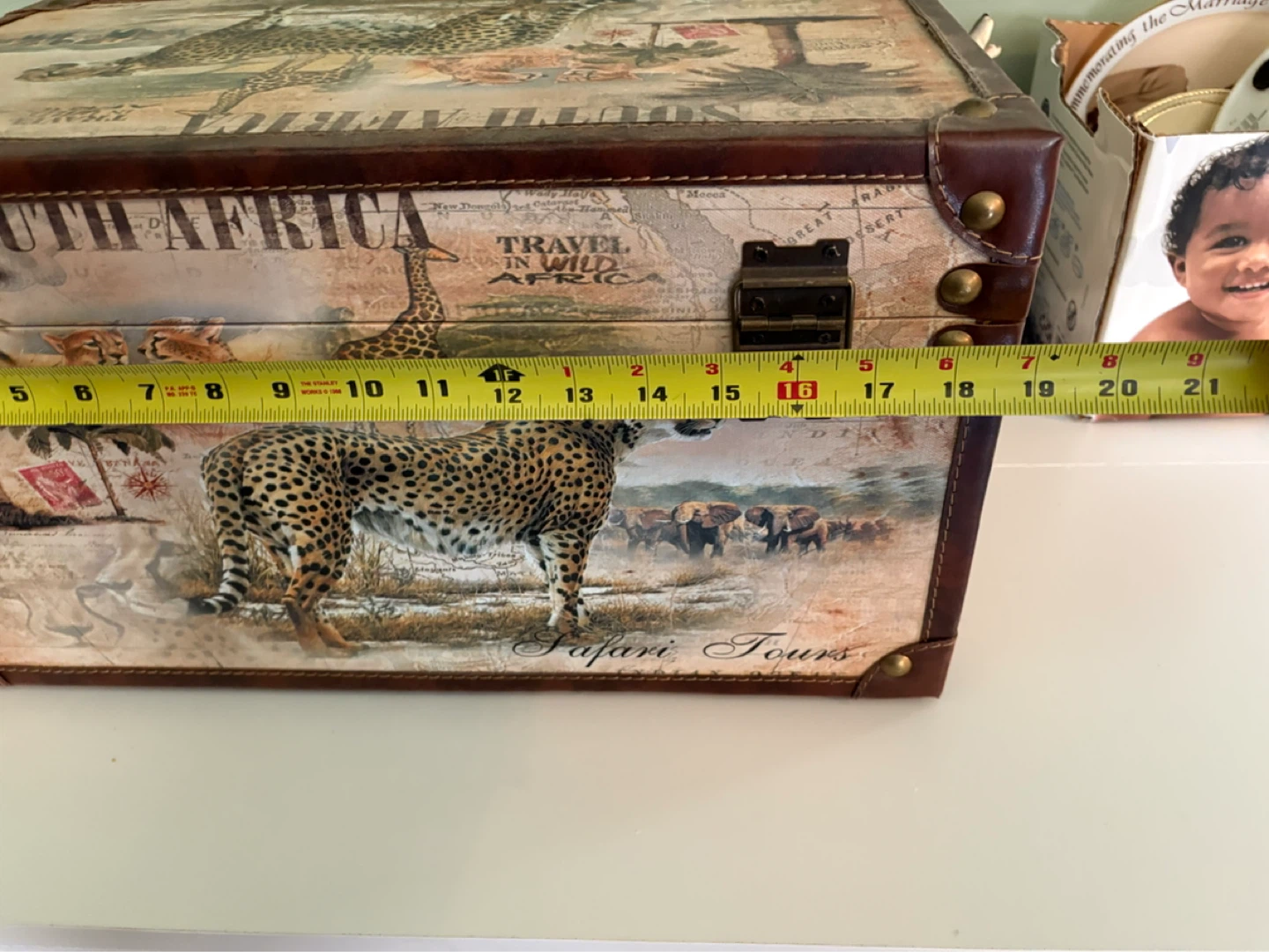 Decorative Storage Trunk - South Africa Safari Design - photo 5