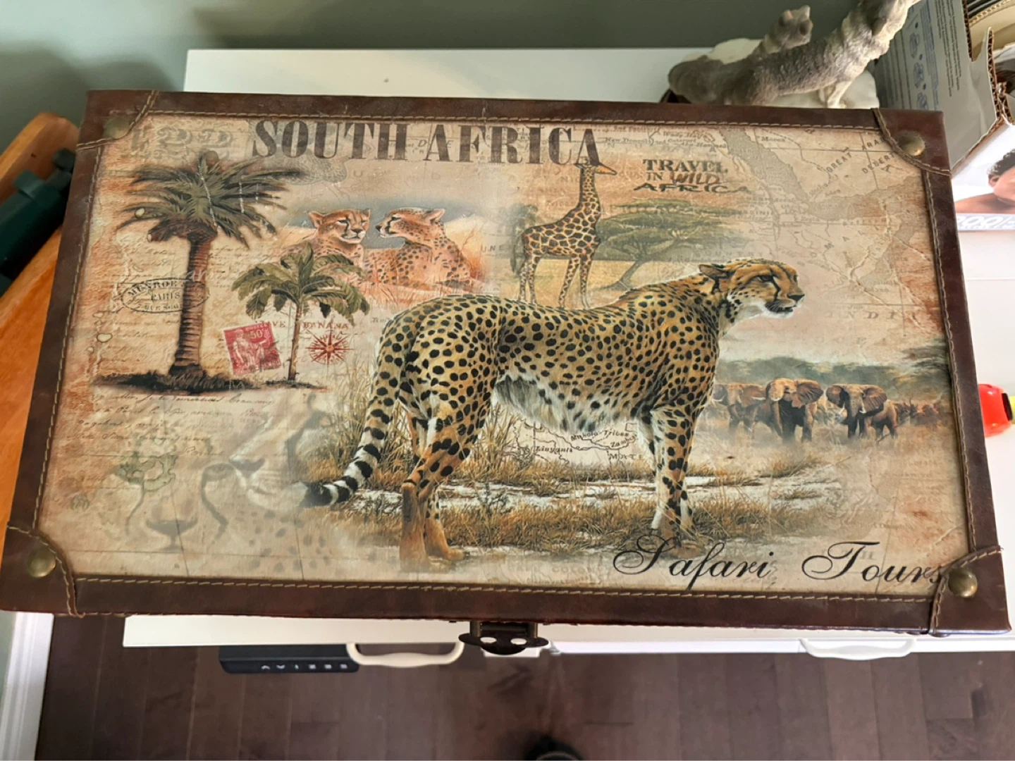 Decorative Storage Trunk - South Africa Safari Design - photo 2
