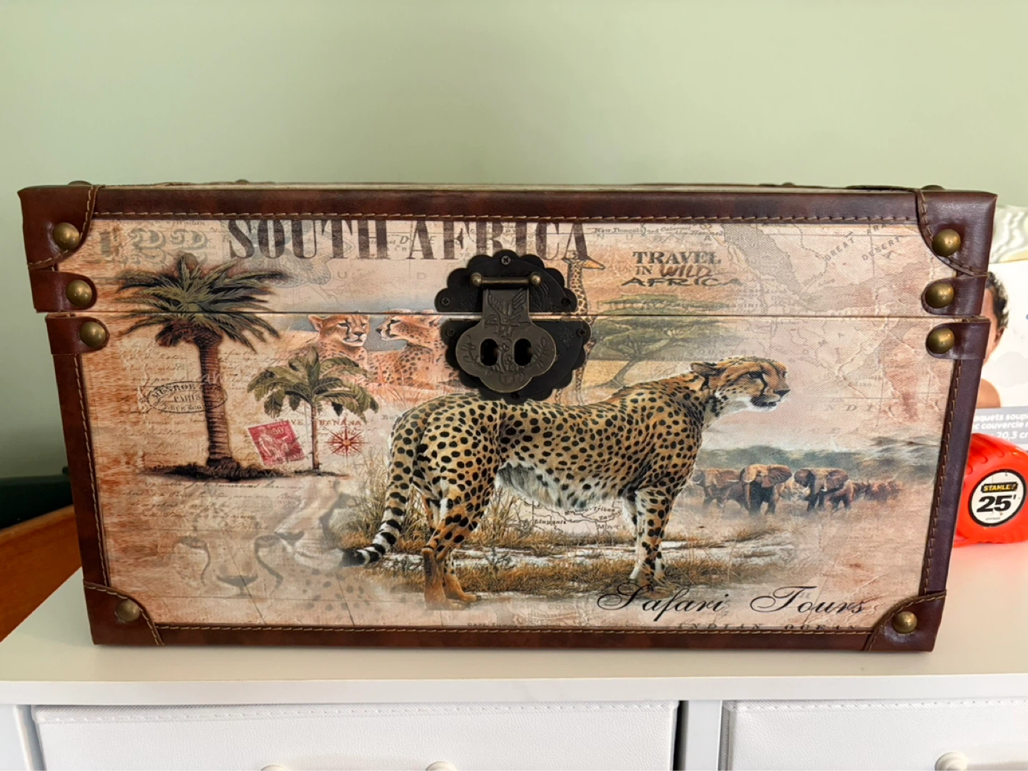 Decorative Storage Trunk - South Africa Safari Design