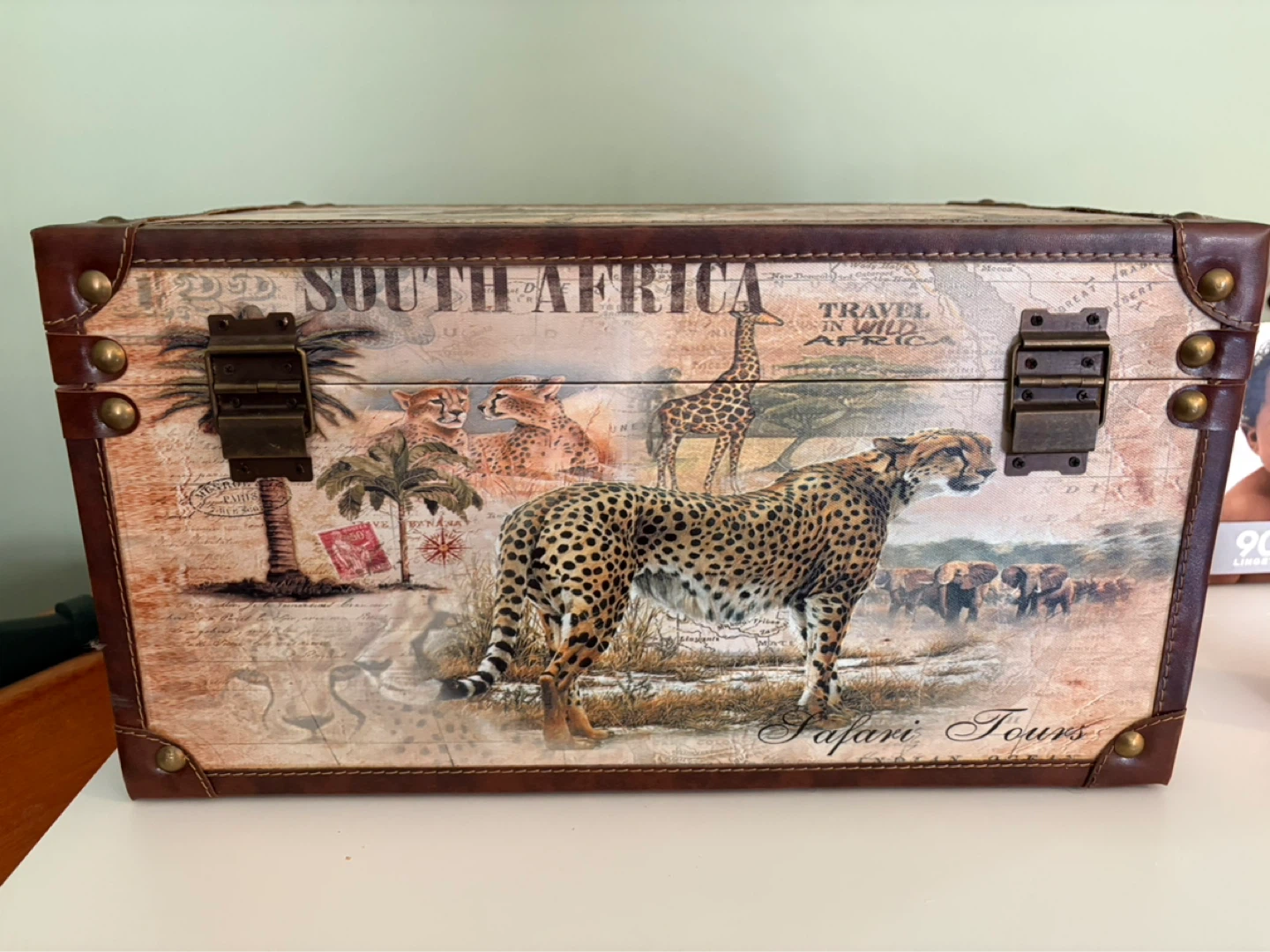 Decorative Storage Trunk - South Africa Safari Design - photo 4