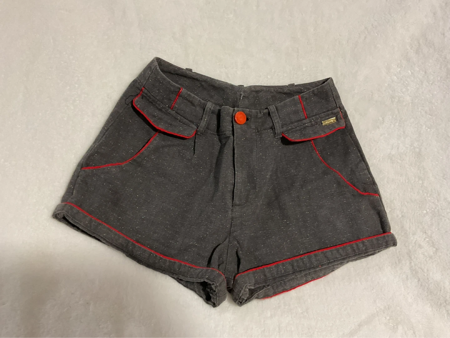 Women's Grey Shorts with Red Trim - photo 2