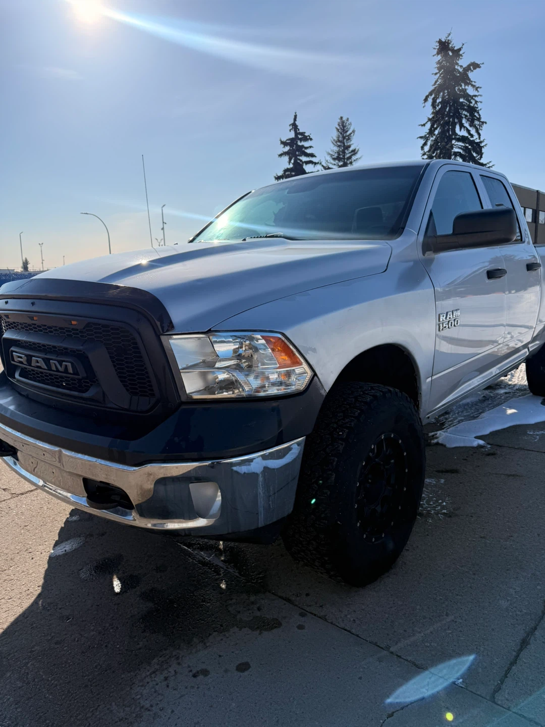 Silver Ram 1500 Pickup Truck