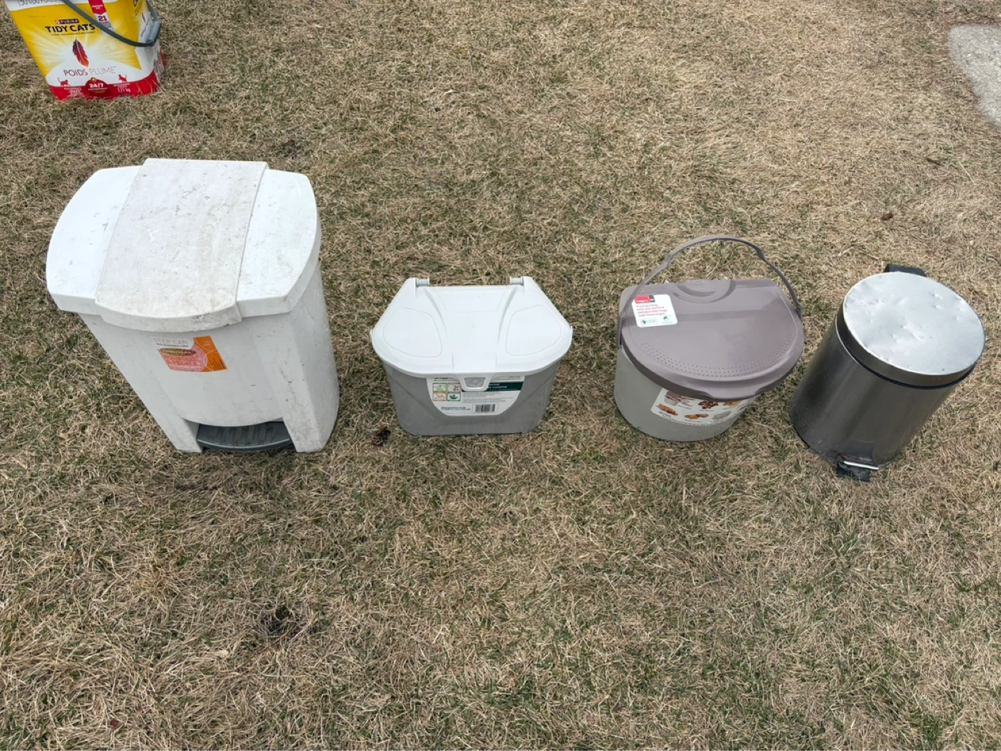 assorted bins