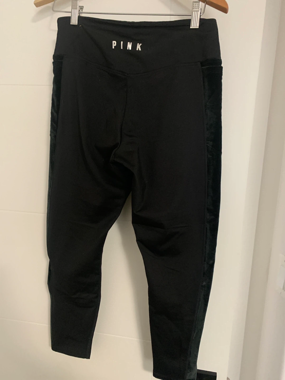 Victoria's Secret PINK Cozy Leggings Size L Black