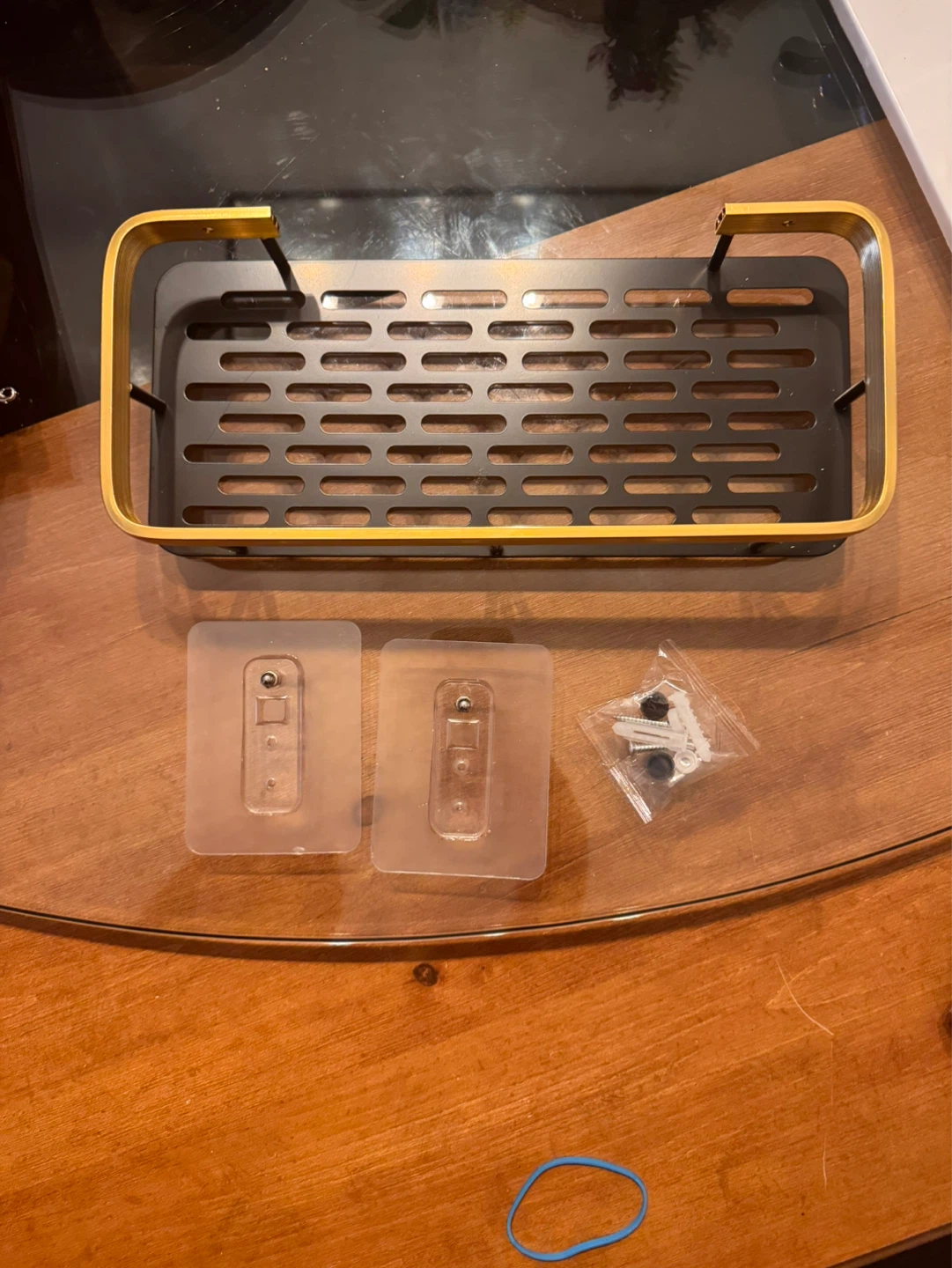 Brand New Black and Gold Shower Caddy Shelf - photo 3