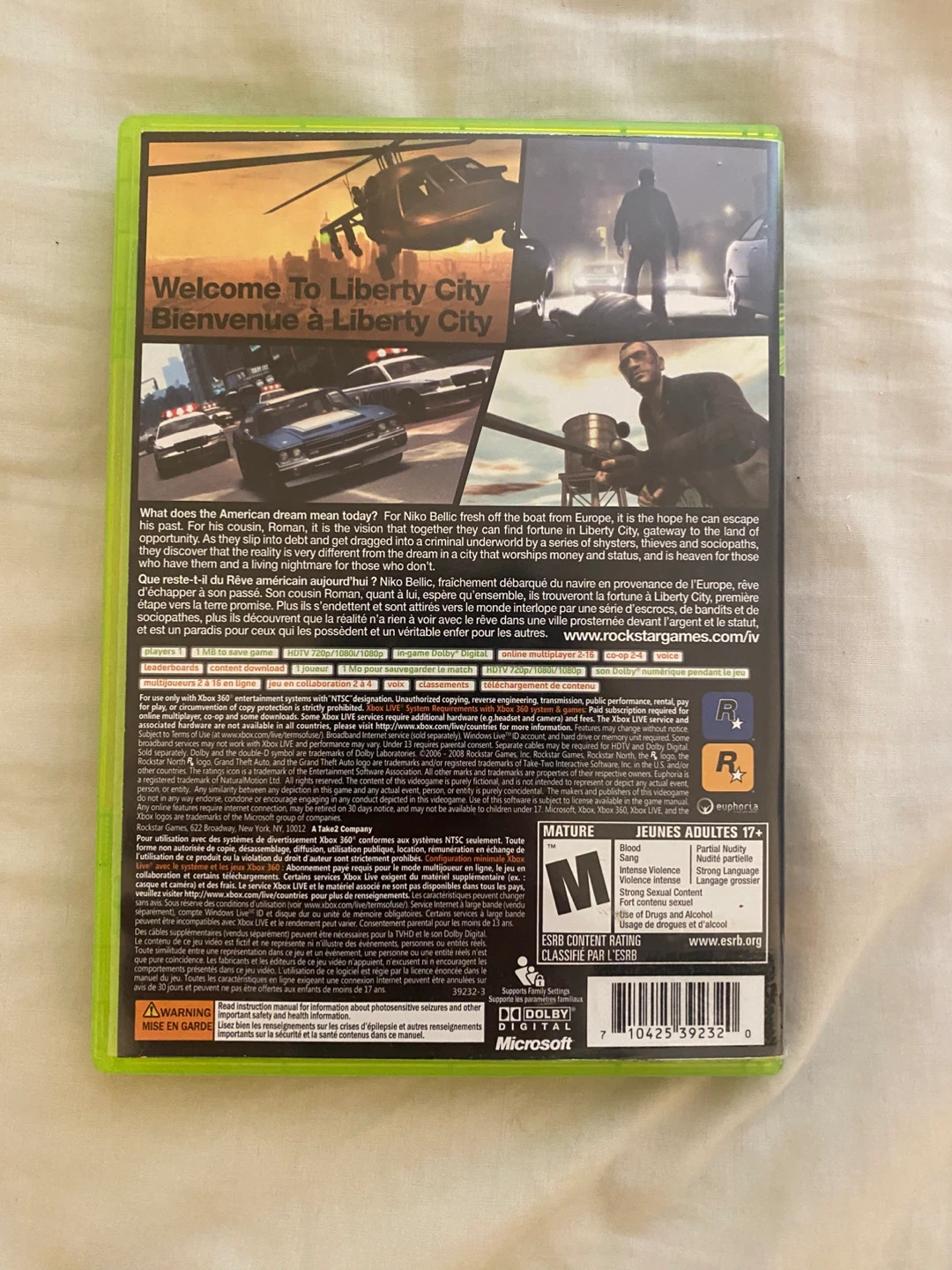 Grand Theft Auto IV Xbox 360 Game - photo 3