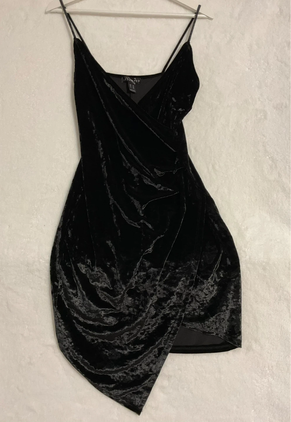 Black Velvet Ruched Dress - photo 2