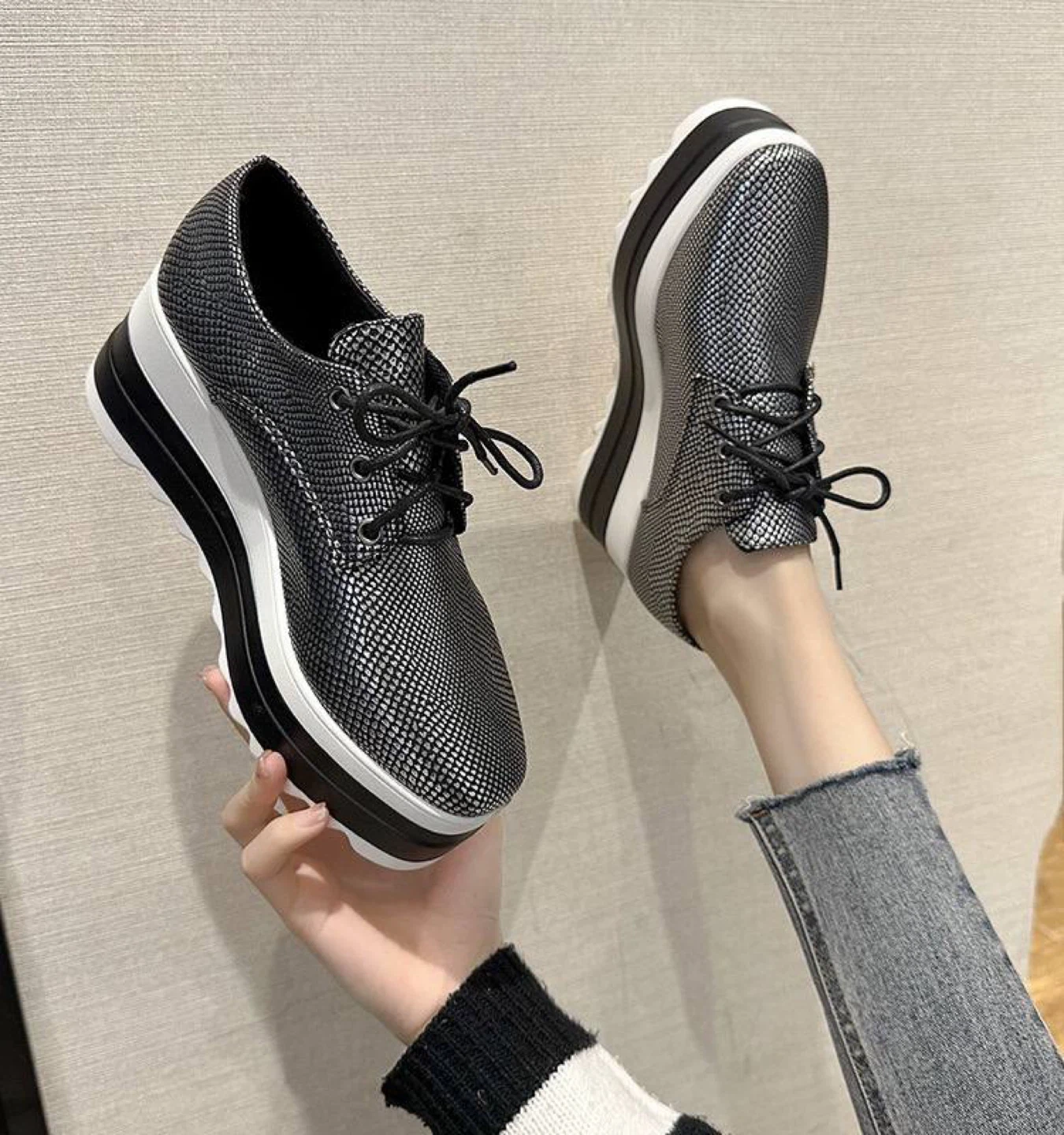 Women's Platform Oxford Shoes