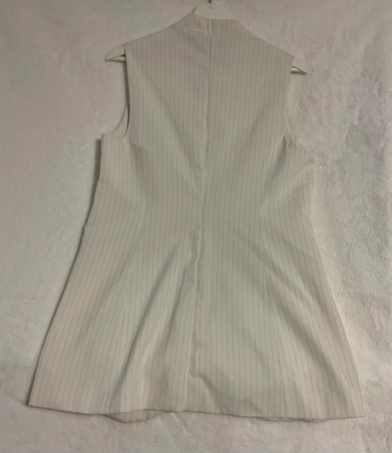 Corfaile Women's White Pinstripe Vest - Size XS - photo 3