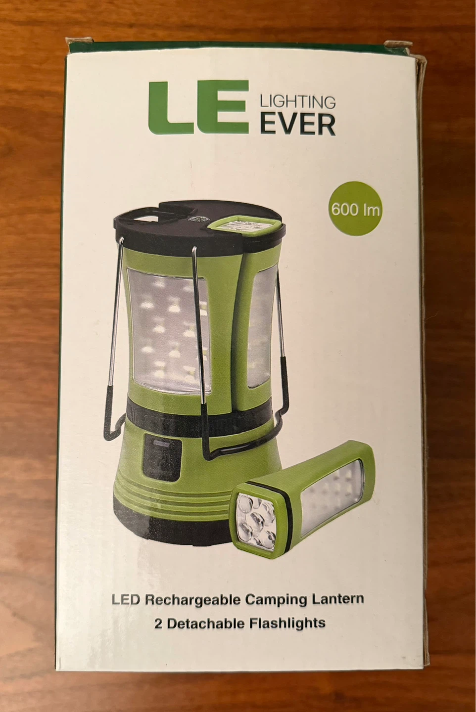 LED Rechargeable Camping Lantern w/ 2 Detachable Flashlights