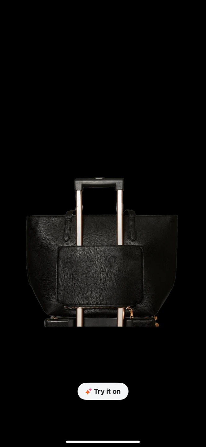 Poppy & Peonies Go Getter Tote - Black - photo 3