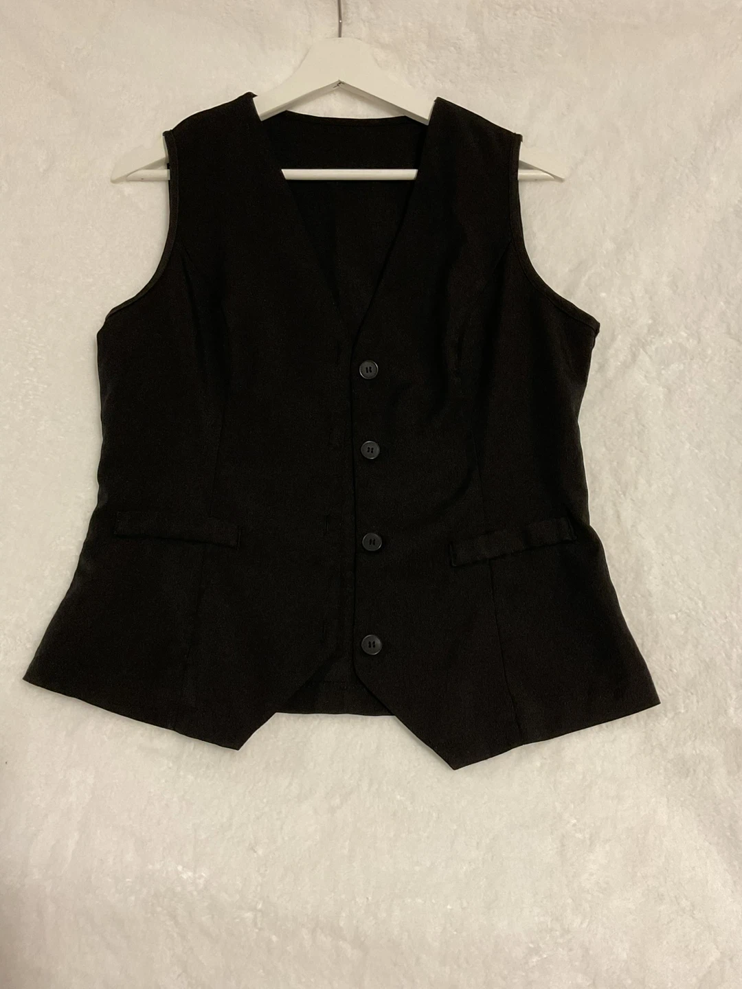 Black V-Neck Vest - photo 2