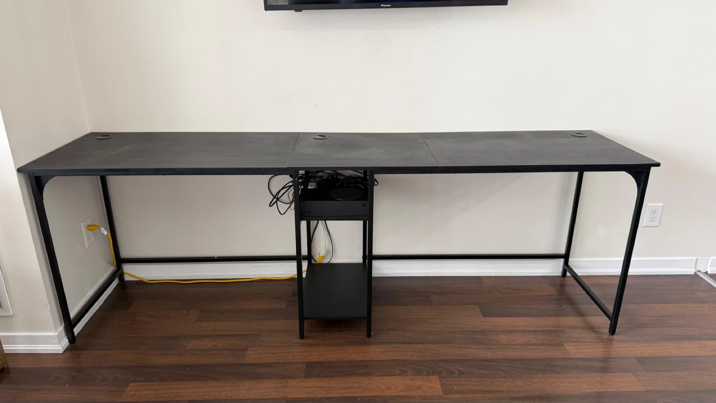 Two-Way Convertible Desk with Lower Storage Shelf - photo 4
