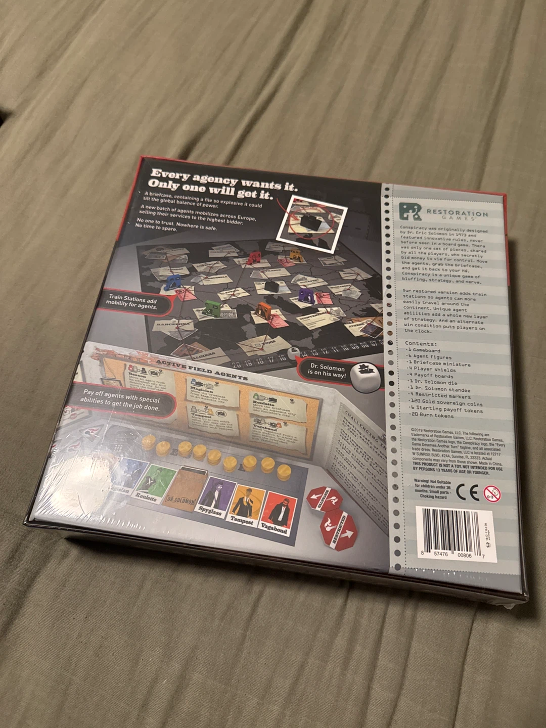 Conspiracy: The Solomon Gambit Board Game - Sealed - photo 2