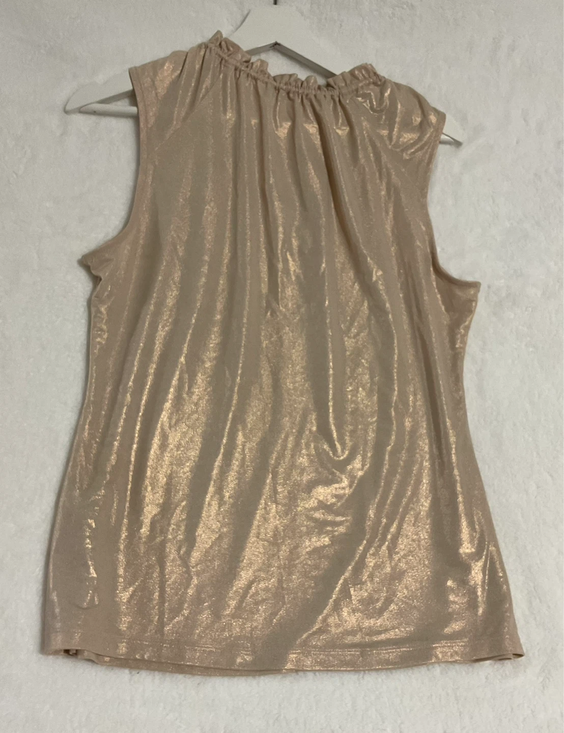 Women's Sleeveless Metallic Top