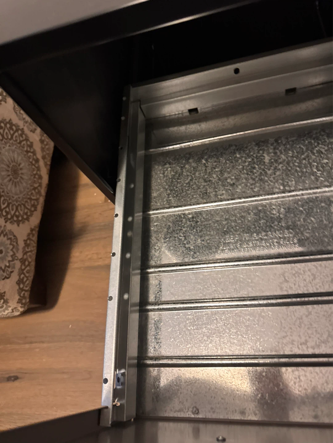 Black 2-Drawer Filing Cabinet - photo 3