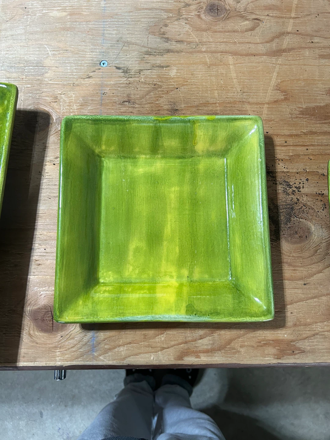 Set of 3 Square Ceramic Plates - photo 3