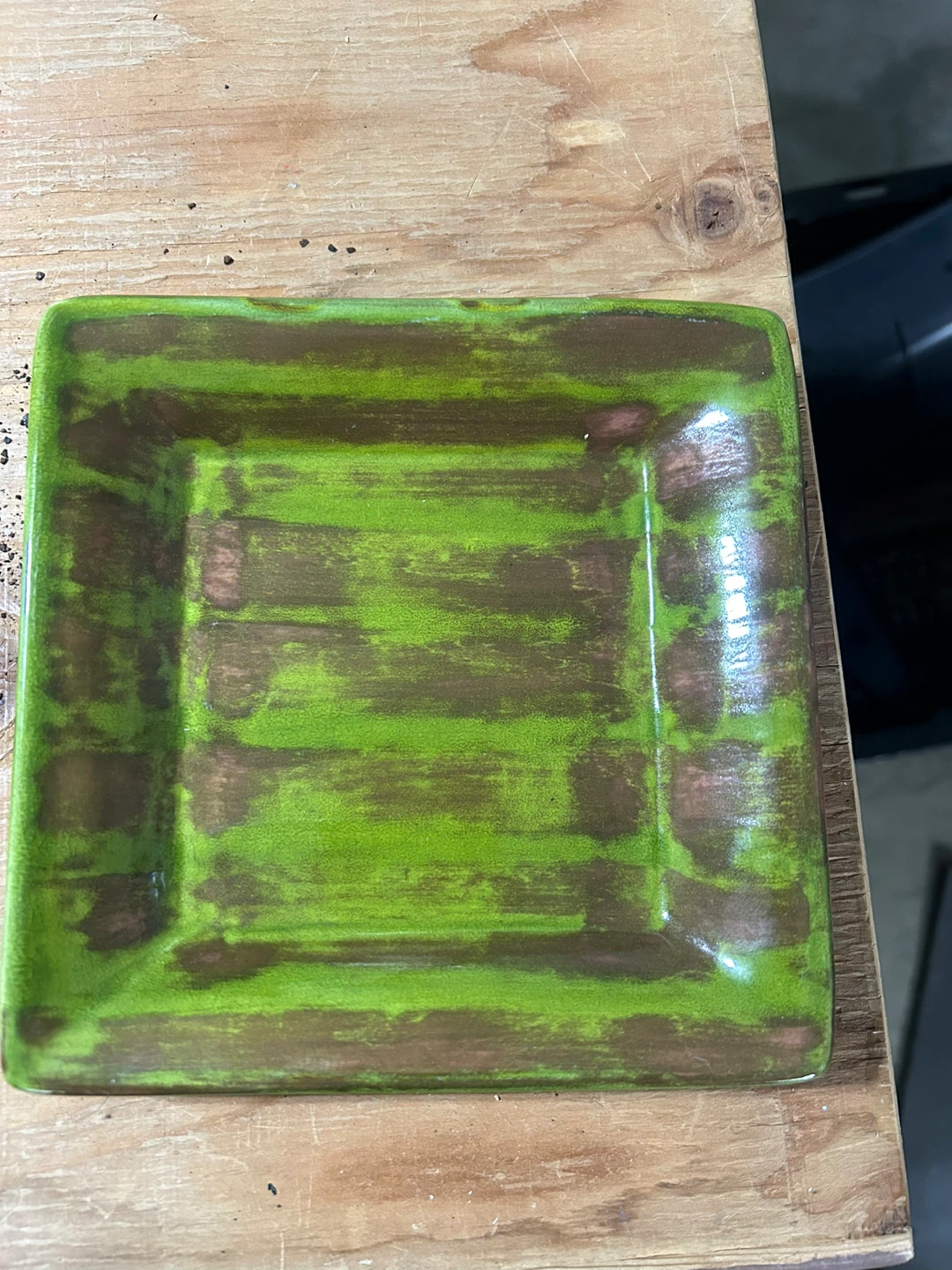 Set of 3 Square Ceramic Plates - photo 2