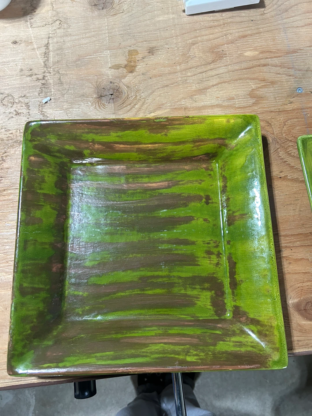 Set of 3 Square Ceramic Plates - photo 4