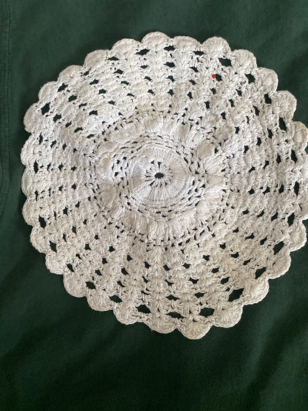 White & Beige Crochet Doilies