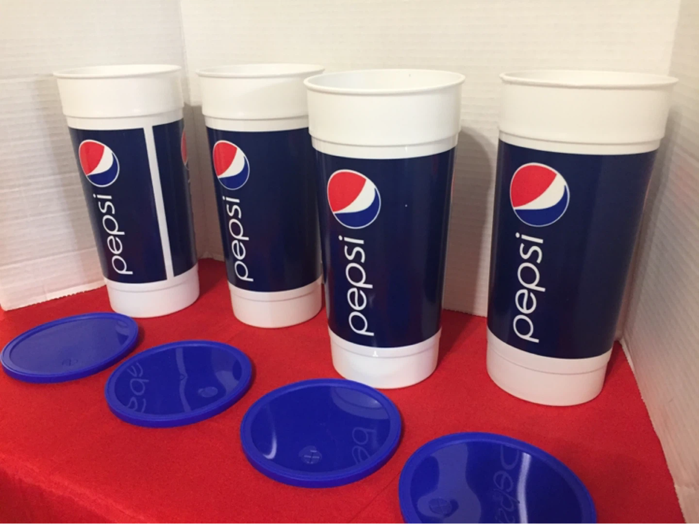 Pepsi Large Tumbler Cups with Lids - Set of 4 - photo 3
