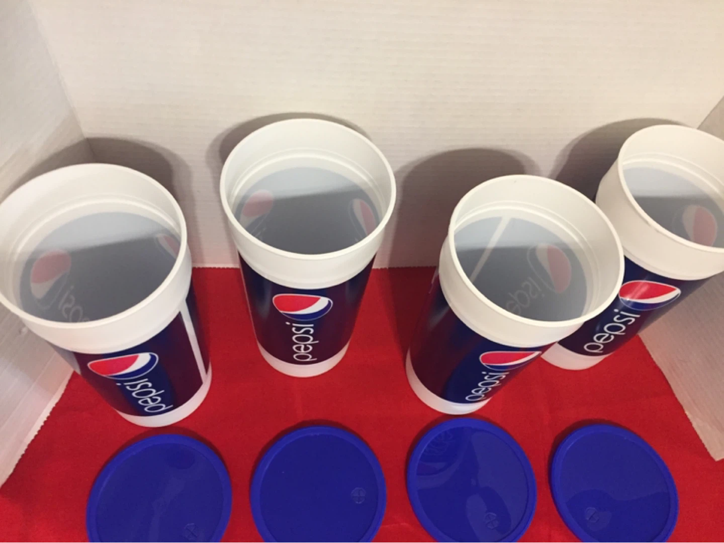 Pepsi Large Tumbler Cups with Lids - Set of 4 - photo 2