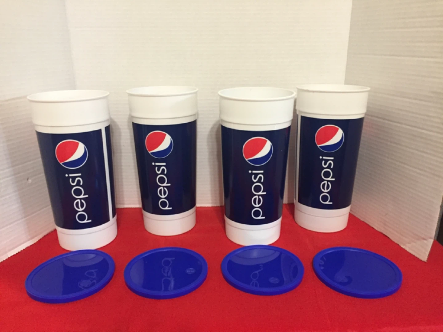 Pepsi Large Tumbler Cups with Lids - Set of 4 - photo 4