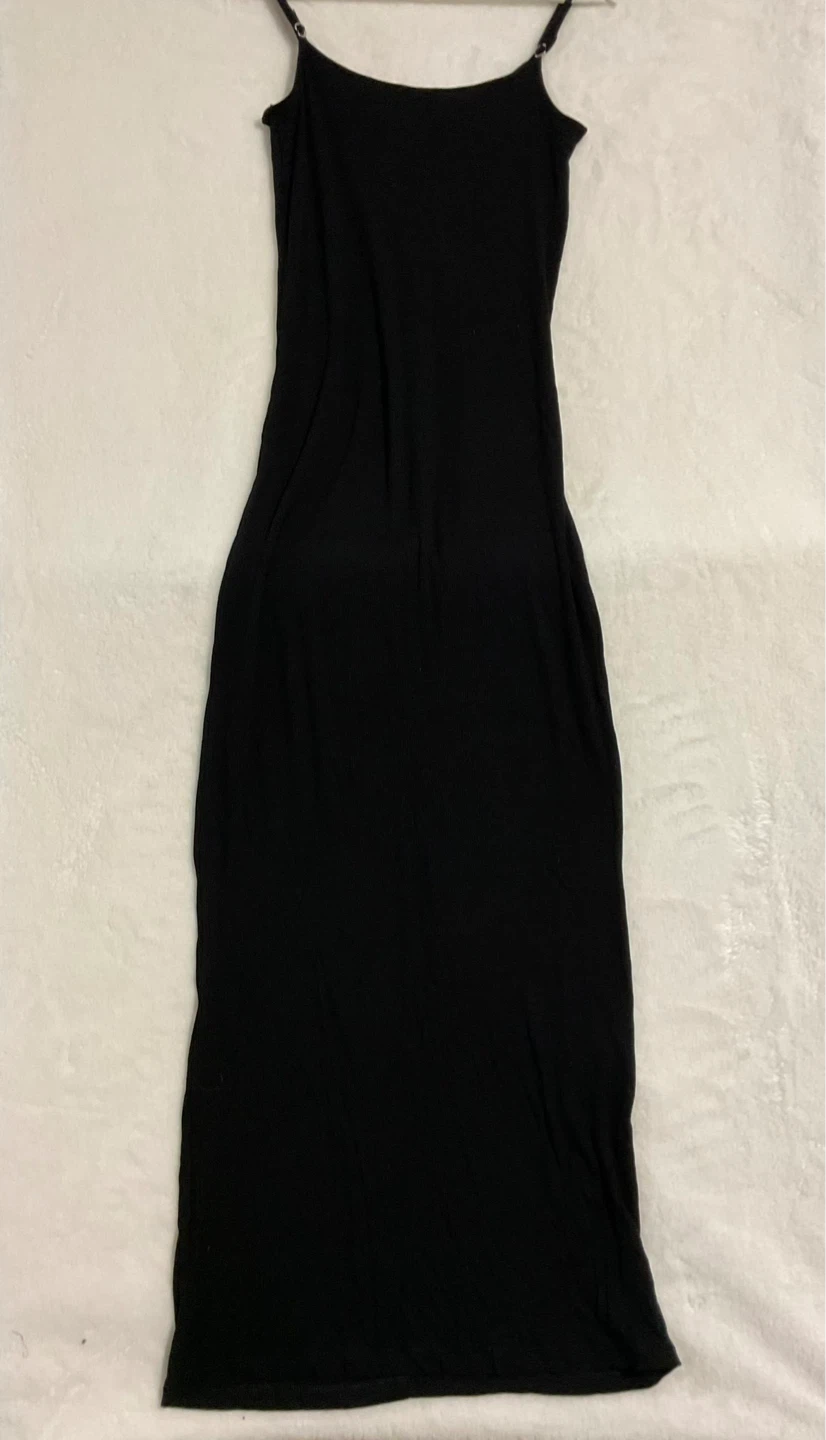 Black Spaghetti Strap Maxi Dress