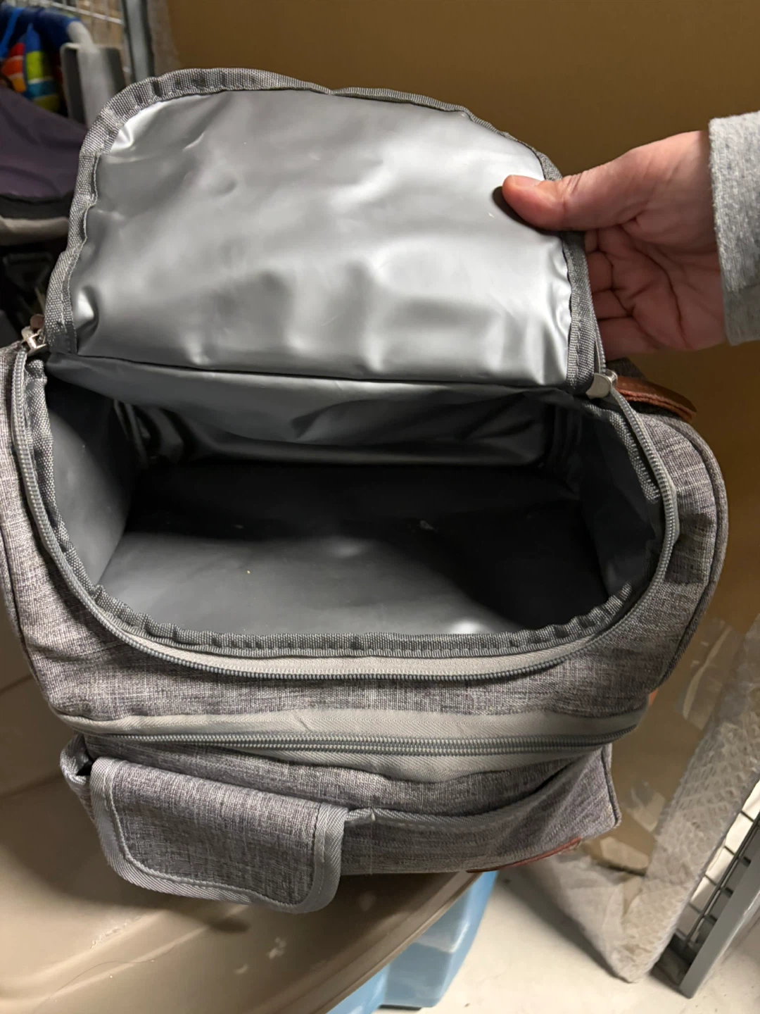 Grey Insulated Lunch Bag - photo 2