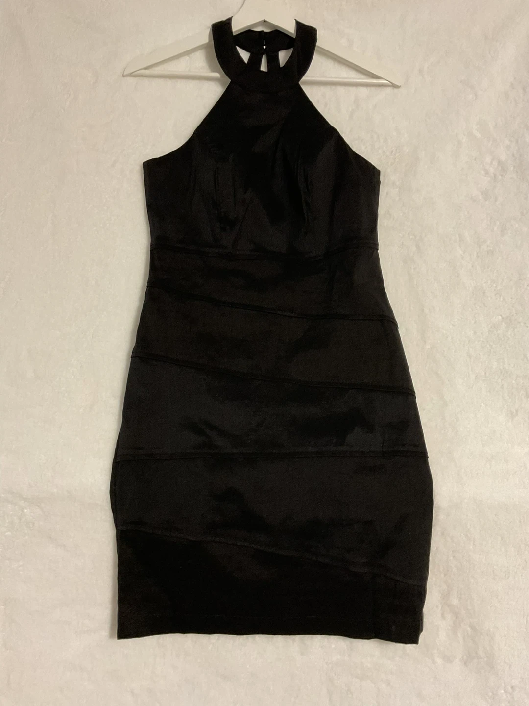 Black Halter Neck Bodycon Dress - photo 2