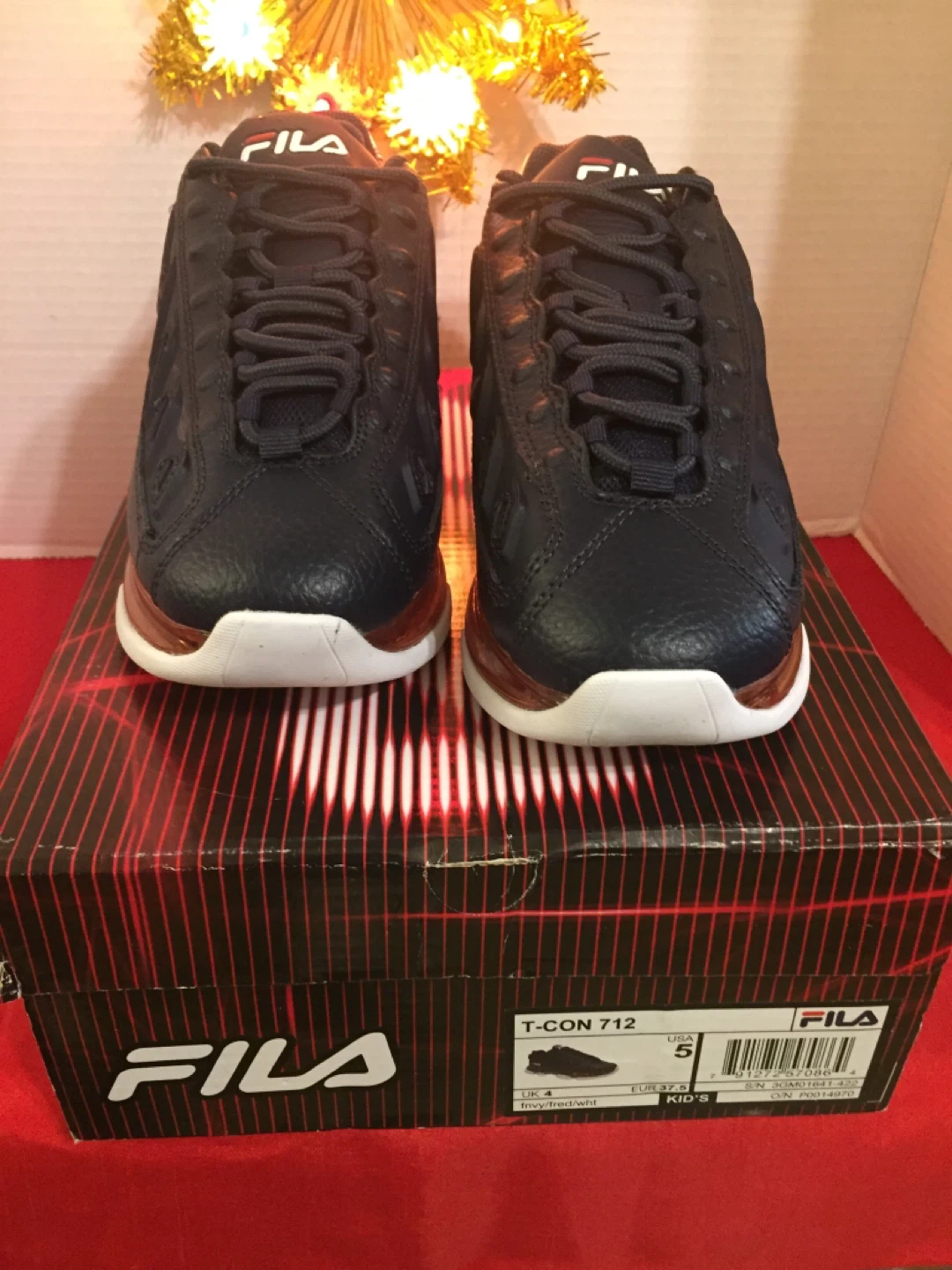 Fila Men's T-CON 712 Navy Running Shoes Size 5 - photo 5