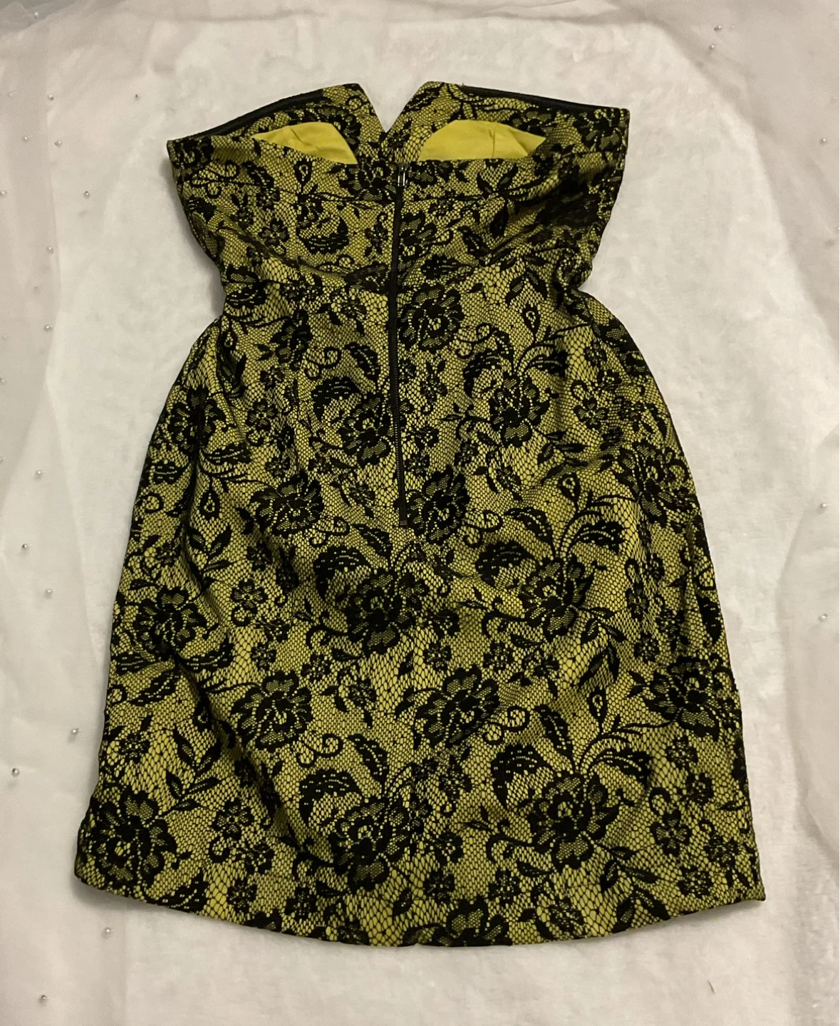 Strapless Lace Dress