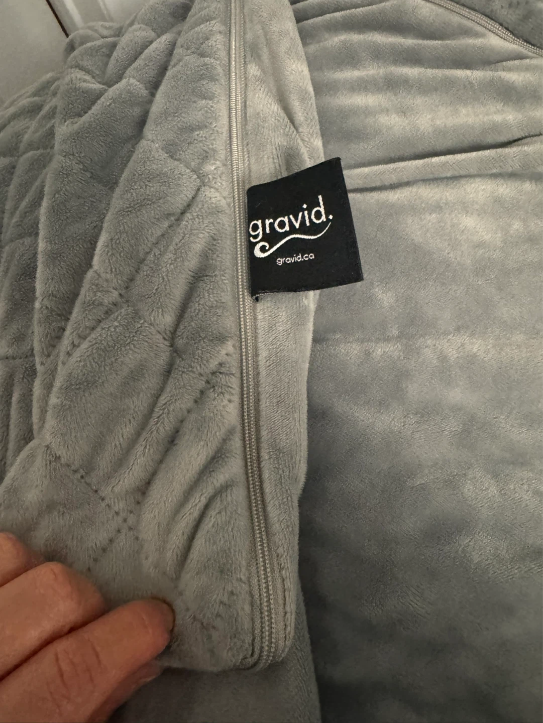 Gravid Grey Quilted Blanket - photo 4
