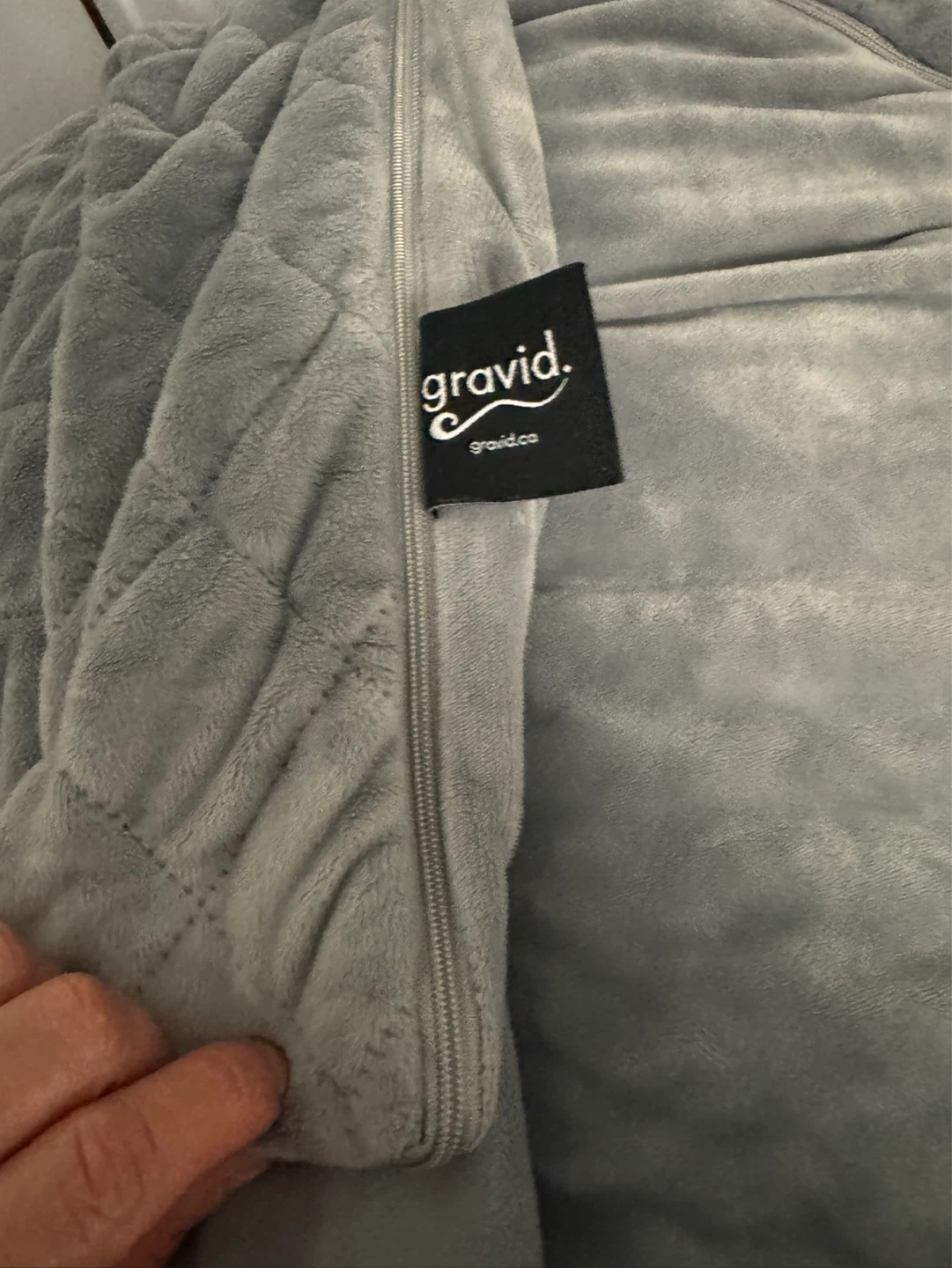 Gravid Grey Quilted Blanket - photo 5