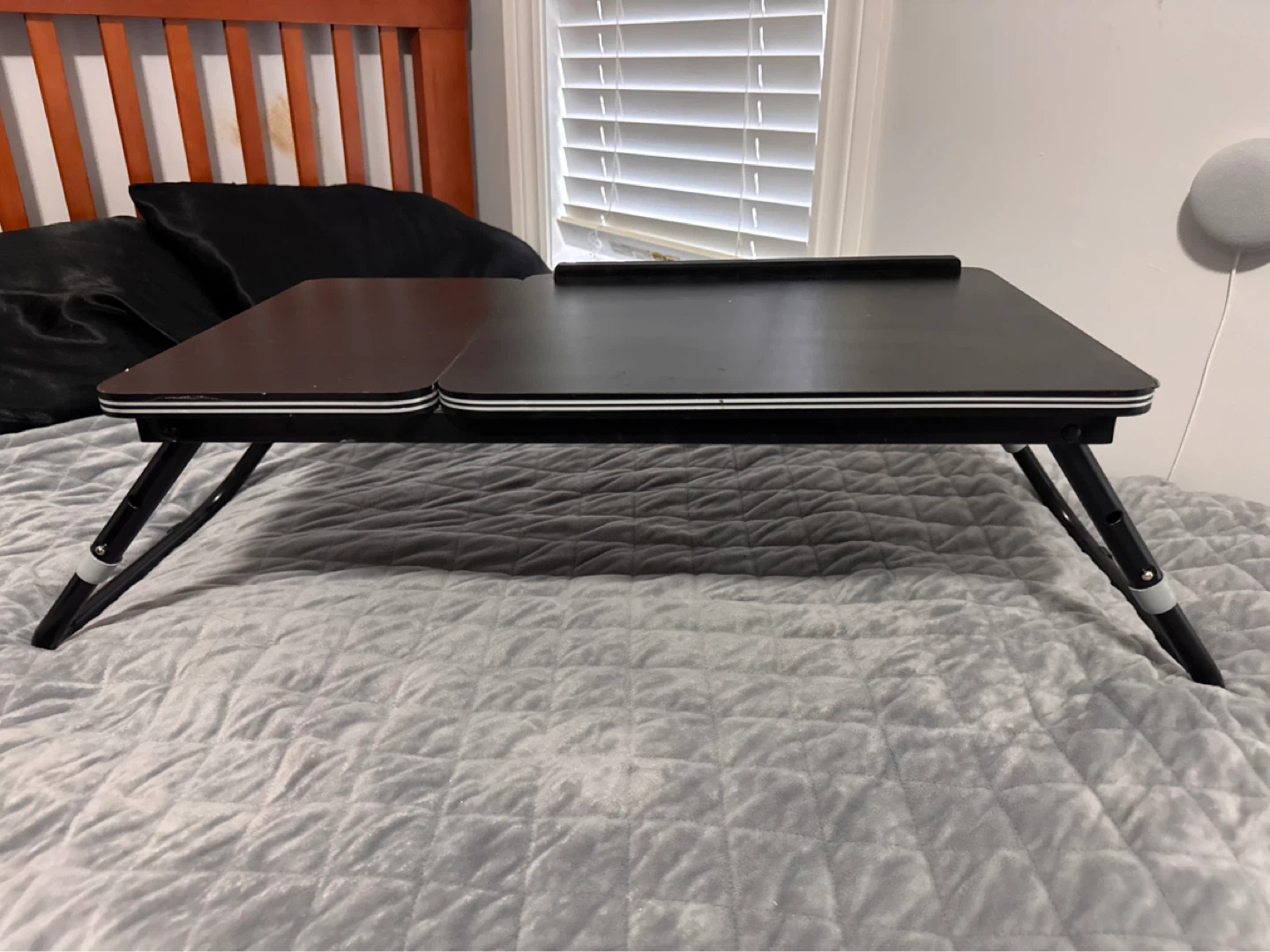 Black Laptop Bed Tray Table - photo 2
