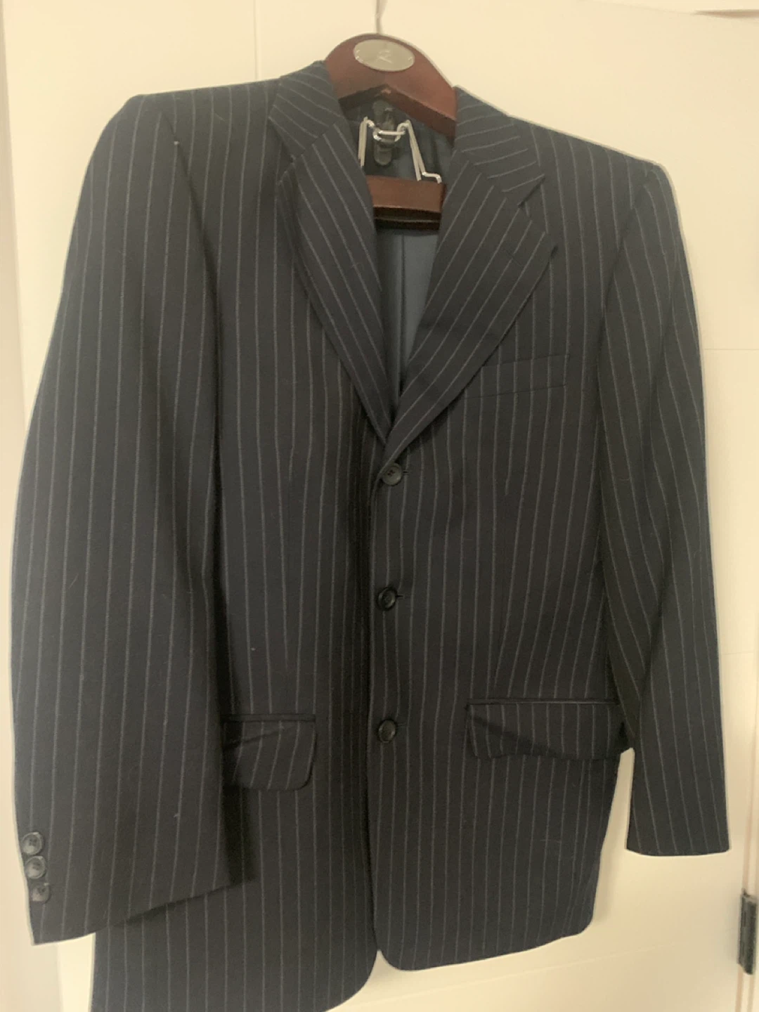Profilo Studio Pinstripe Suit Jacket