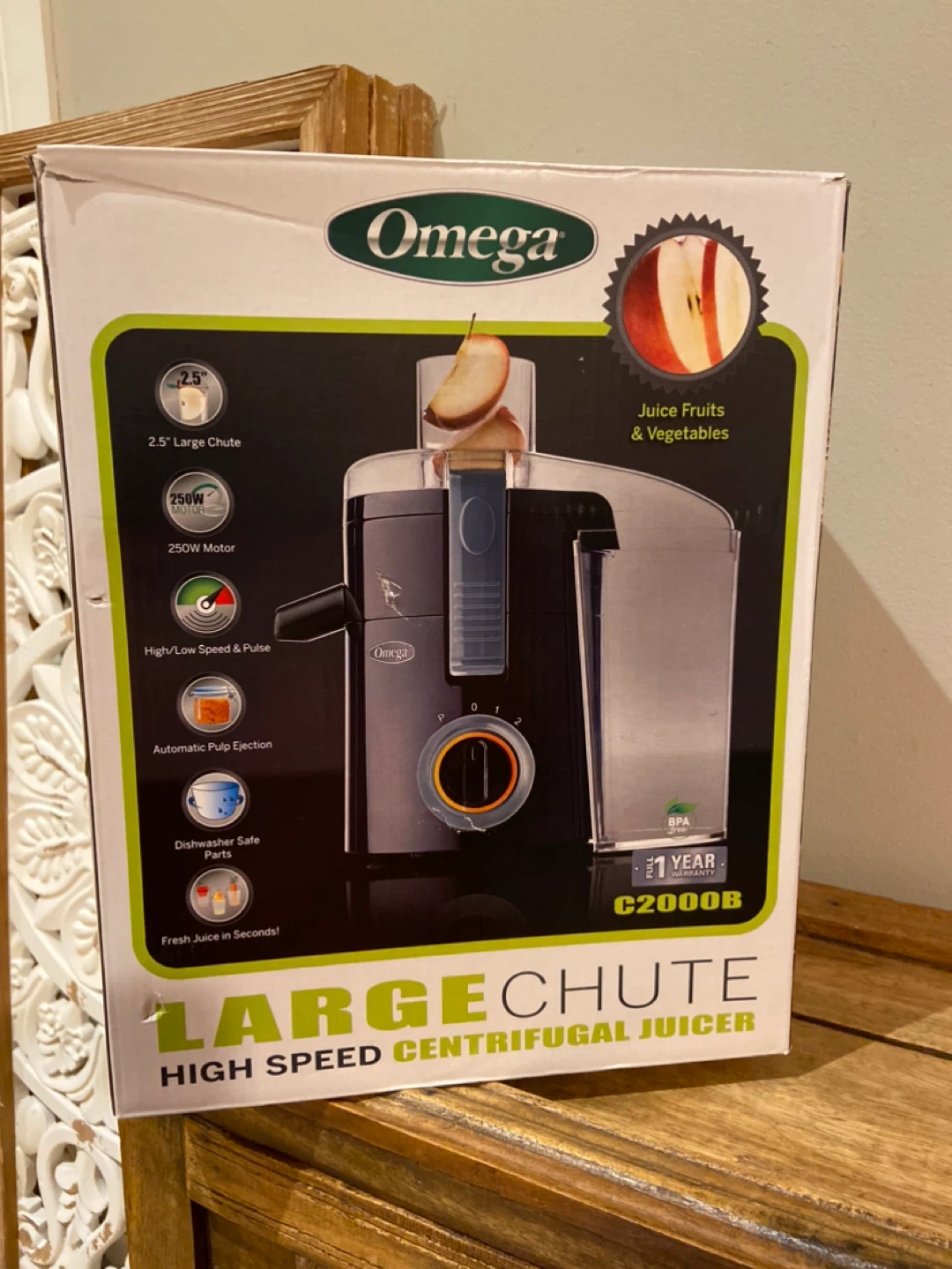 New Omega Juicer Large Chute High Speed Centrifugal Extractor - photo 3