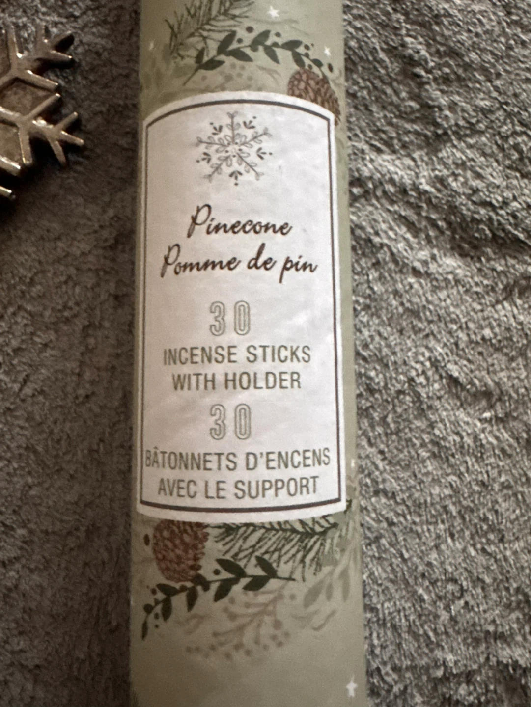Pinecone Incense Sticks with Holder - 30 Count - photo 2