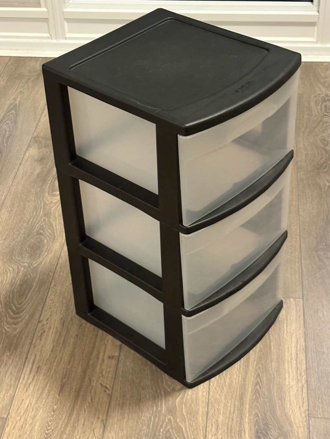 Stérilité - Black 3-Drawer Storage Unit