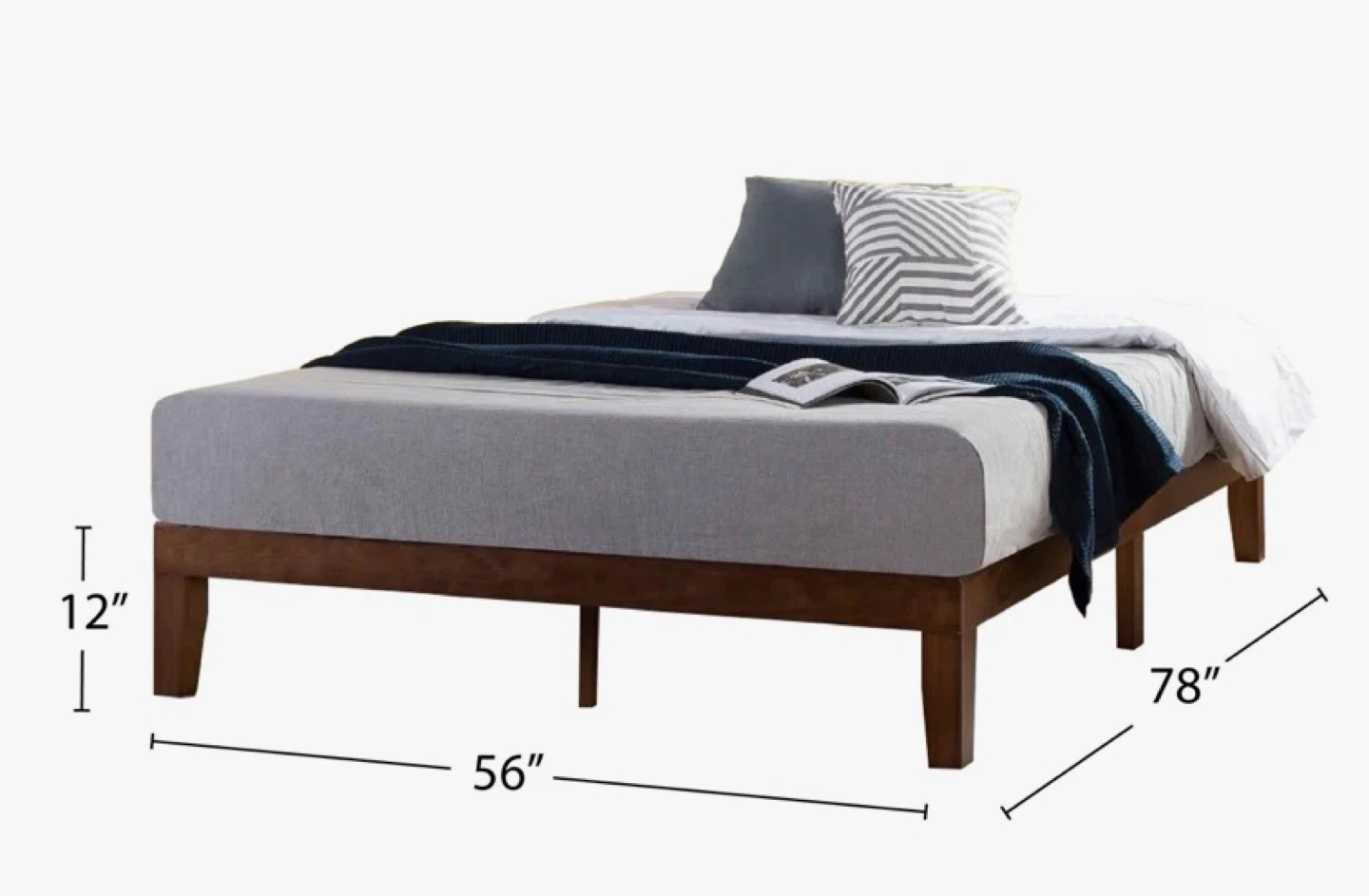 NEW Beautiful Solid Wood Bed Frame - Full / Double - photo 2