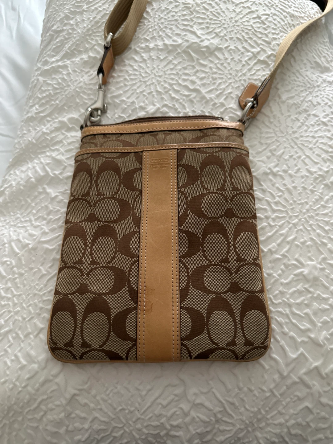 Coach cross body pouch.