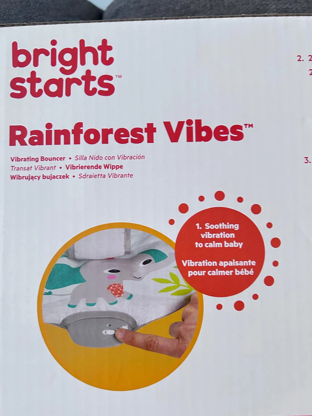 Bright Starts Rainforest Vibes Vibrating Bouncer - photo 3