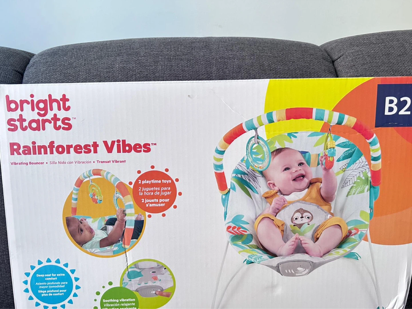 Bright Starts Rainforest Vibes Vibrating Bouncer - photo 4