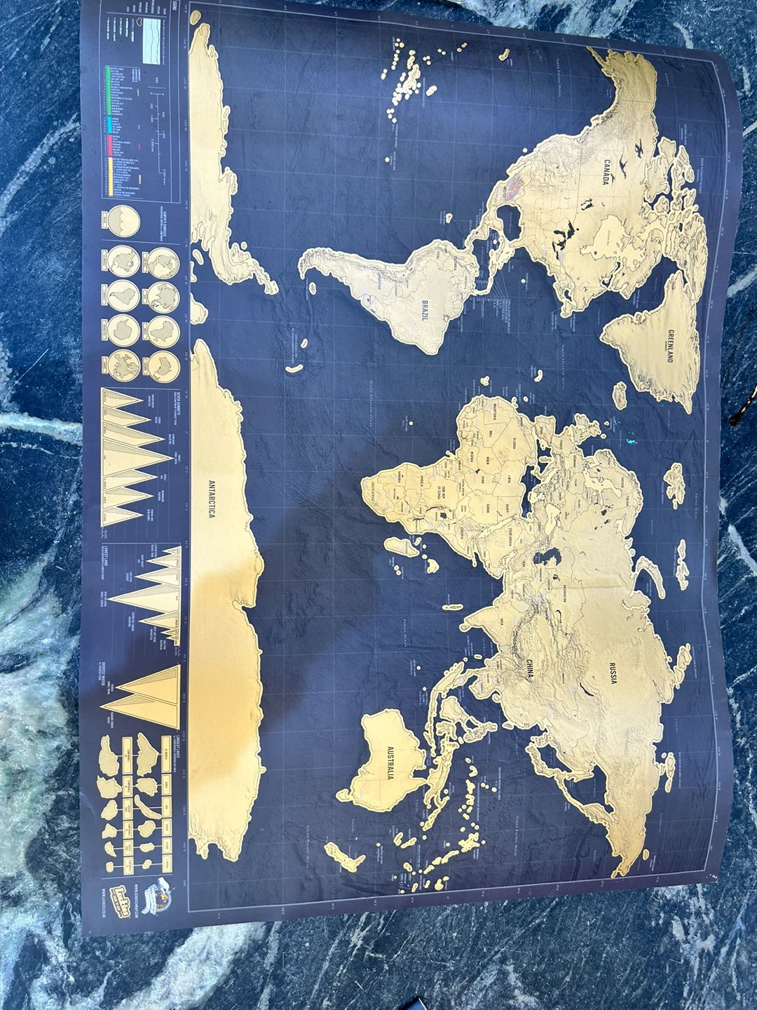 Luckies Deluxe Edition Scratch Map