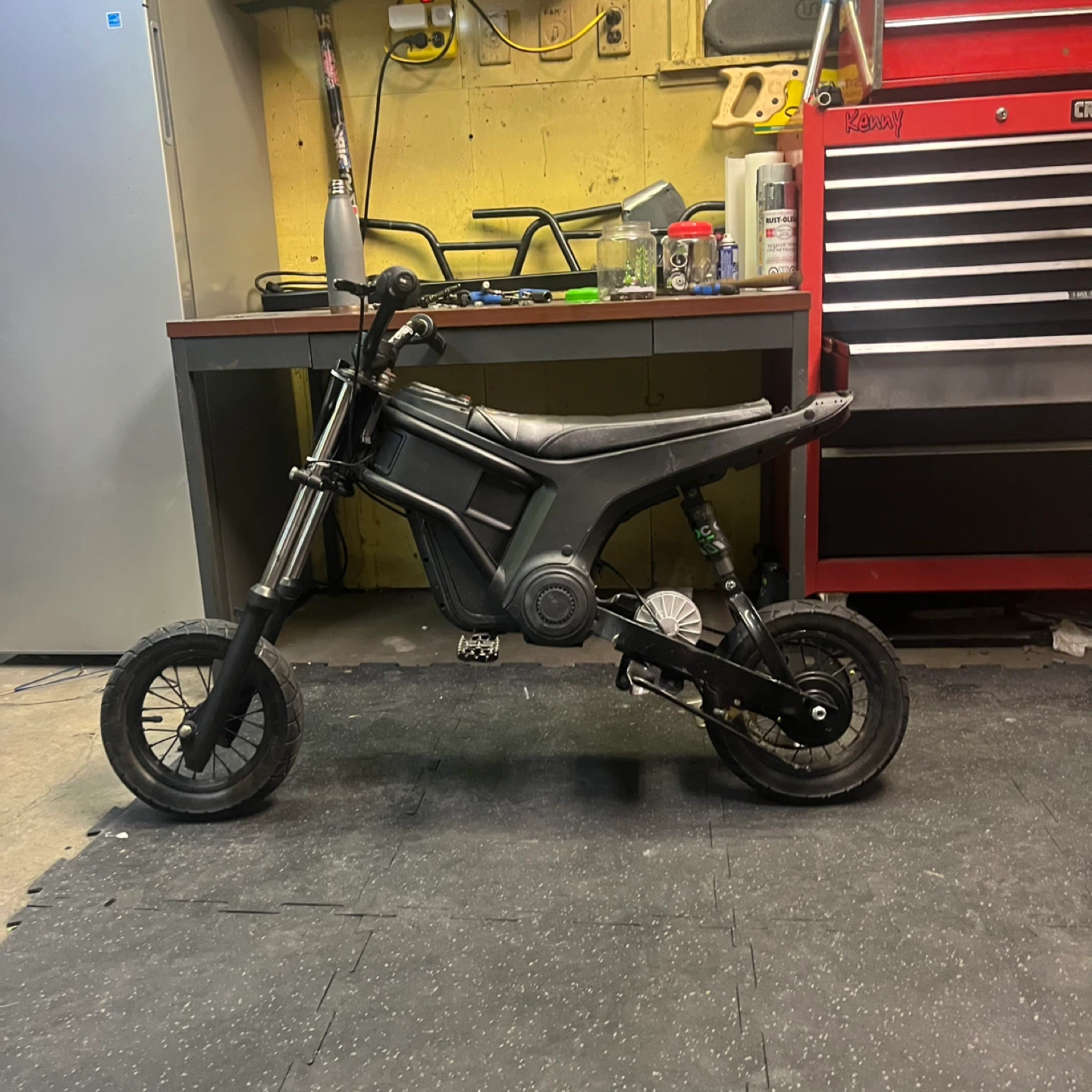Black Electric Dirt Bike