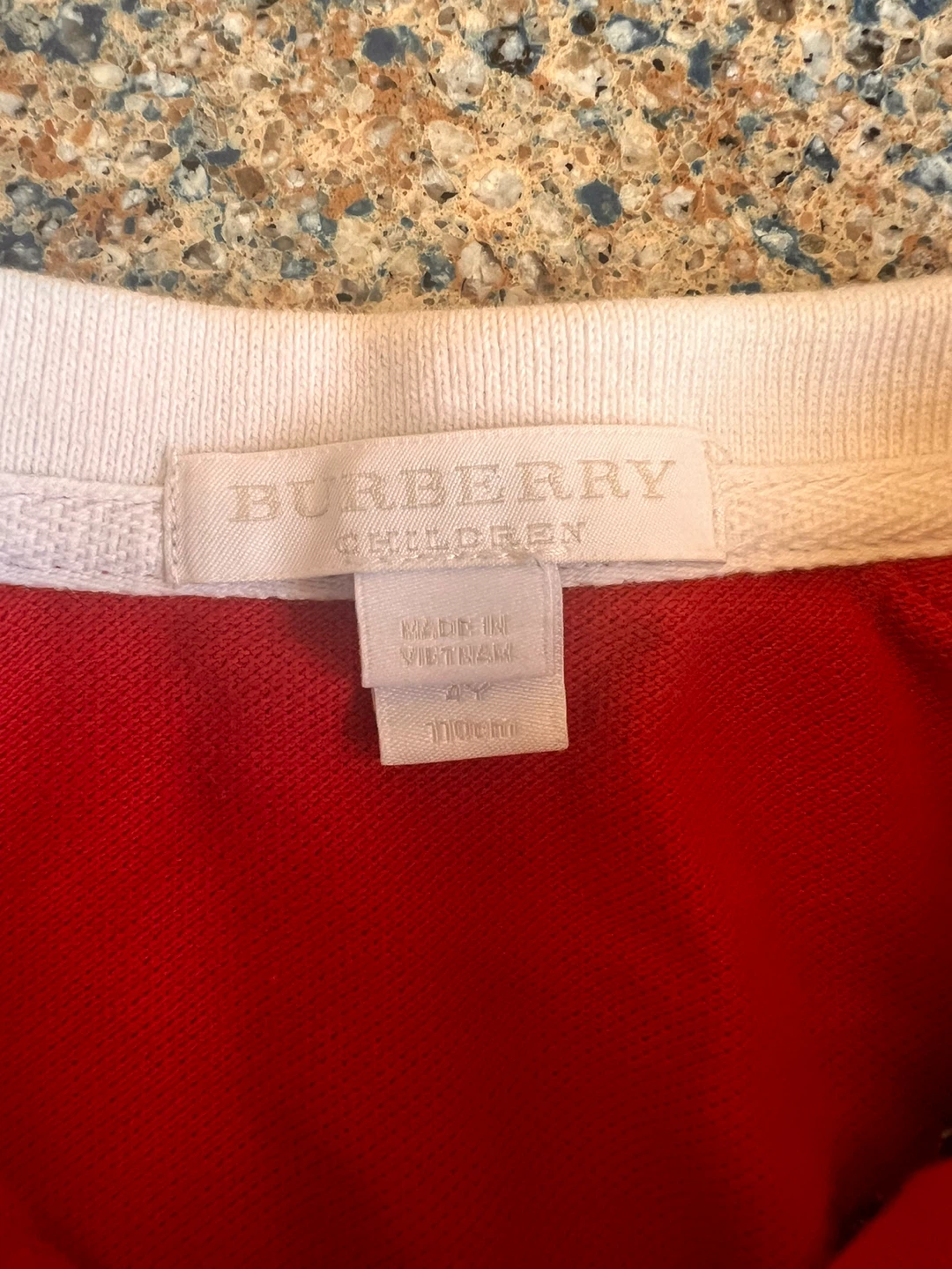 Original & authentic Burberry Children's Red Polo Shirt - photo 3