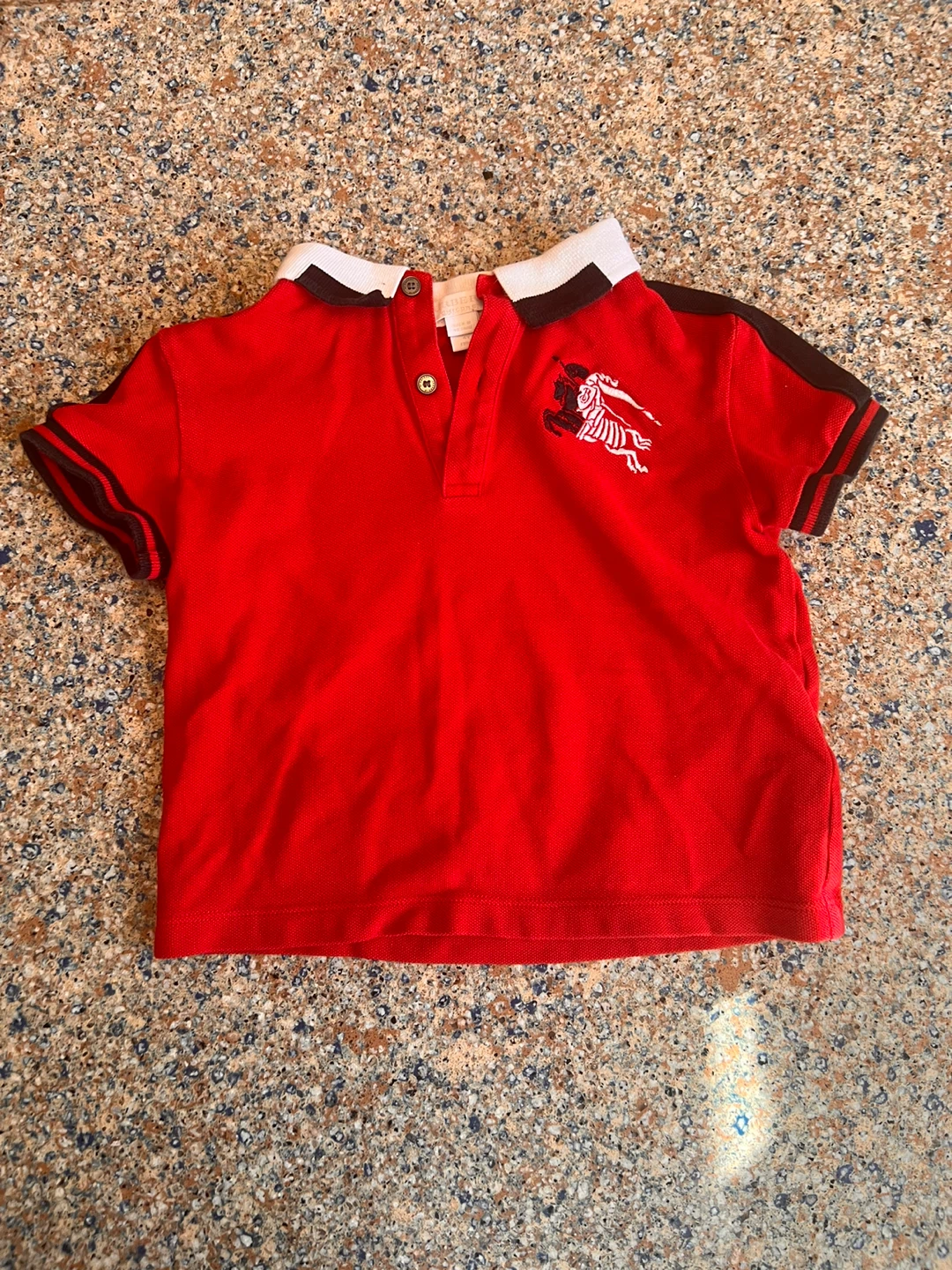 Original & authentic Burberry Children's Red Polo Shirt