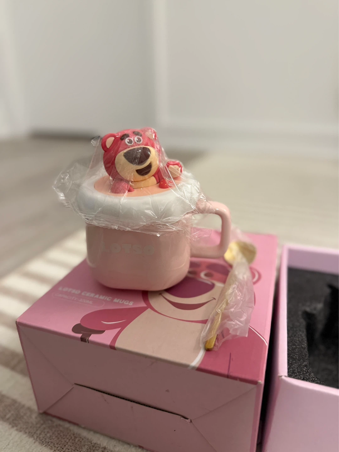 Lotso Toy Story Ceramic Mug with Spoon(only 1 left !)